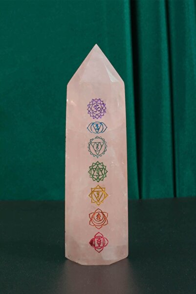 NehirTaş Sertifikalı Pembe Kuvars Çakra Doğal Taş Çivi