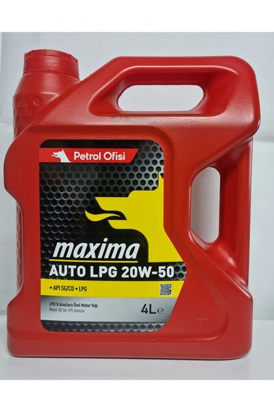 Petrol Ofisi Maxima Auto Lpg 20w50 4 Lt Motor Yağı