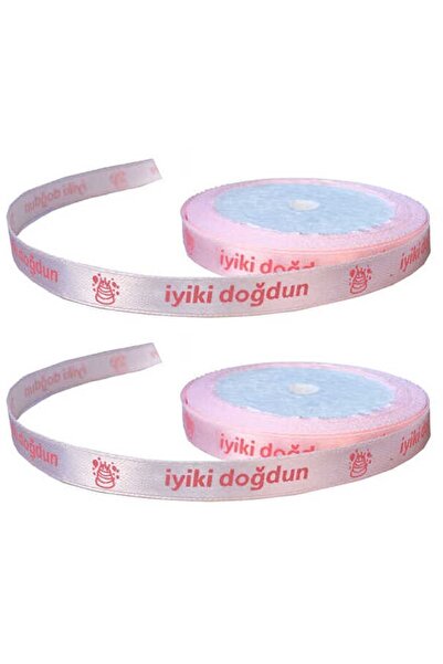 HKNYS KURDELA İYİKİ DOĞDUN PEMBE  RENK-DOĞUM GÜNÜ KURDELA 10 METRE