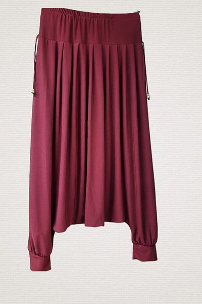 ERKİLET Women's Burgundy Shalwar