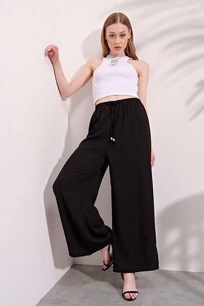 BUUM FASHION Casual Ayrobin Trousers with Elastic Waist