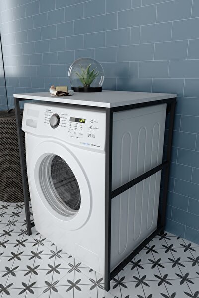 Remaks Çamaşır Makinası Üstü Düzenleyici Banyo Düzenleyici Rafsız Beyaz