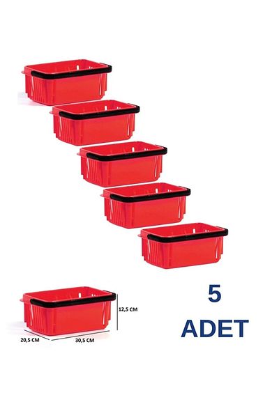 NO NAME 7 Liter Stationery Hardware Basket - 5 Pack Cosmetic Bijouterie