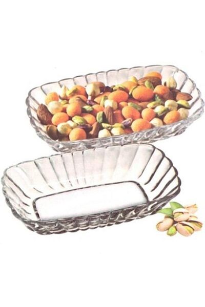 Paşabahçe Mezze 53392 Basic Kayak Plate 2 Pack Breakfast, Snacks