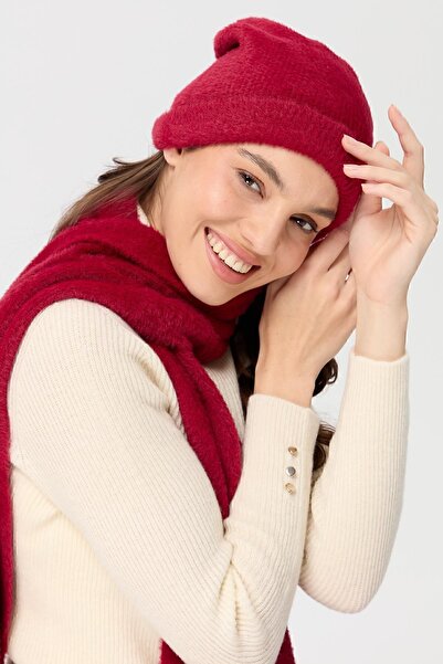 Desen Triko Women's Knitwear Aphrodite Beret Red