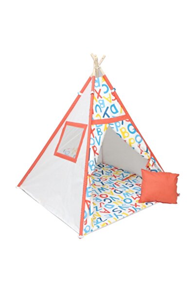 hupim Devrilmez & Toplanmaz Ahşap Kızıldereli Oyun Ve Uyku Çadırı