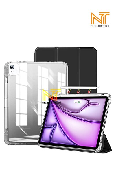 Nezih Case İpad Air 13 2024 / 2025 Uyumlu Kılıf Magnetik Ayrılabilen Uyku Mod...