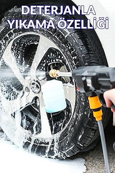 İYİSİYOK 48v Şarjlı Yüksek Basınçlı Oto Araba Bahçe Klima Pencere Yıkama Sulama Ilaçlama Tabancası En Iyisi