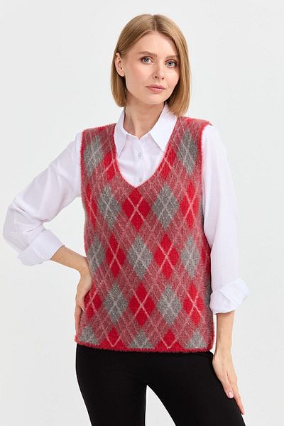 Desen Triko Women's Argentine Patterned Sweater 11