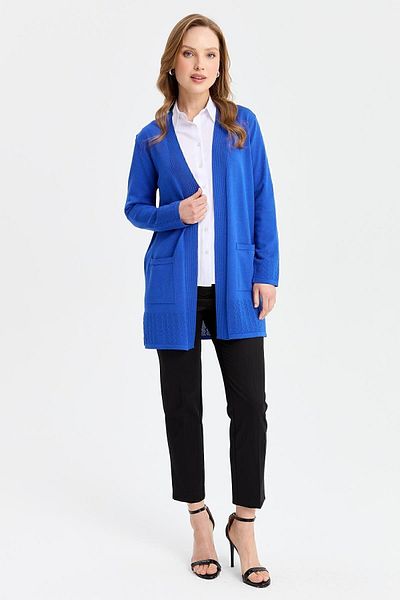 Desen Triko Tricotaj de damă Araboy Summer Thin Jacket Saks