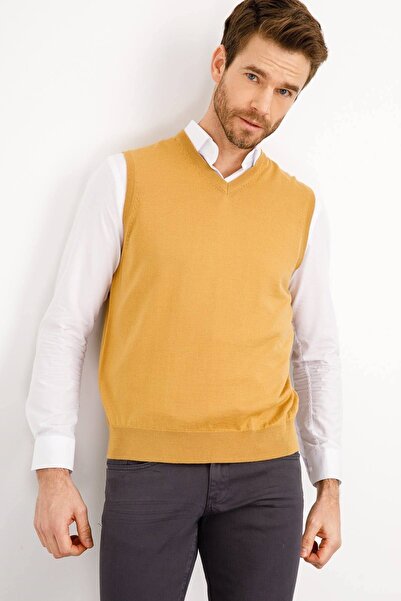 Desen Triko Men's Sweater A.camel