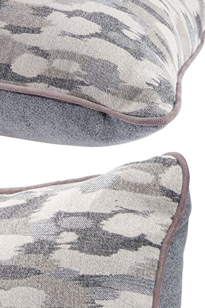 ÖZENEV 43x43 Special Design Υφαντό κάλυμμα μαξιλαριού ριχτάρι - Κρυφό φερμουάρ, Διακοσμητικό Σαλόνι Σωληνώσεων