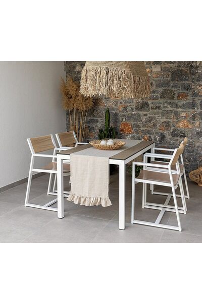 Perdeplus Cotton Frilly Runner