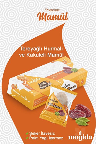 MOGİDA Tereyağlı Hurmalı Ve Kakuleli Mamül - Şeker Ilavesiz (1 KUTU = 12 ADET)