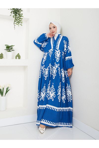 VOLT CLOTHİNG Ethnisch gemustertes Damenkleid