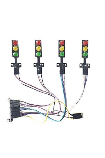 Sensör Modül Arduino 4'lü Trafik Lambası Kiti (Yazılım ve Devre Hazır Olarak Gönderilecektir)