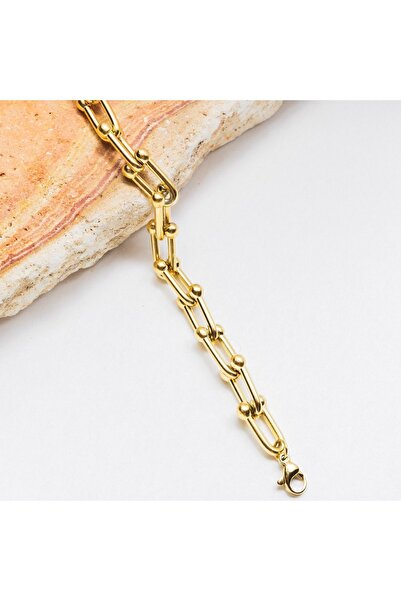 ByFlorya Jewelry Steel Tiffany Chain Bracelet Does Not Tarnish