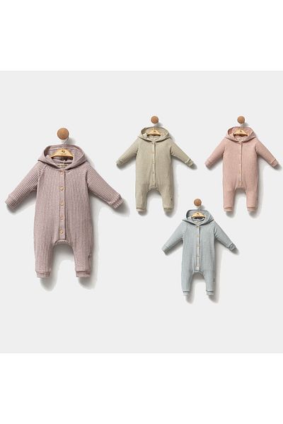 Cassiope Cassi̇ope Unisex 3-6-9 Months Trouble Hooded Jumpsuit