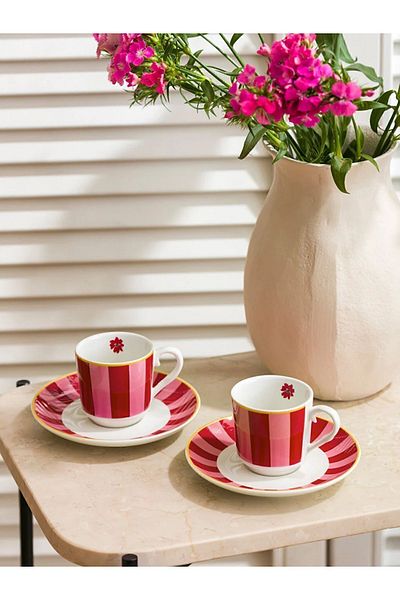 LC Waikiki LCW HOME 2-Person Porcelain Coffee Cup Set 90 Ml