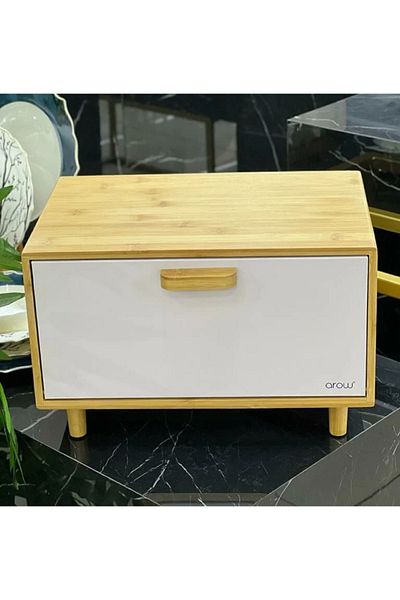 AROW Muba Concept Eva - Bamboo Bread Bowl with Metal Lid