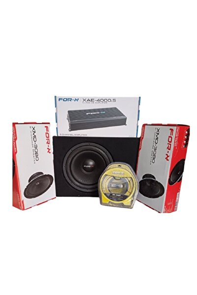 For-X 20 CM MİDRANGE SETİ  5 KANAL AMFİ FULL SET