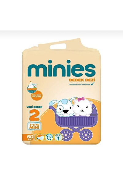 Minies Bebek Bezi 2 Beden 60 Adet