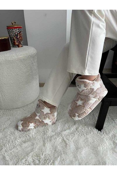 Behtah Kundura Starry Γυναικείες Παντόφλες Home Boots Home Παπούτσια Χοντρή ελαφριά σόλα