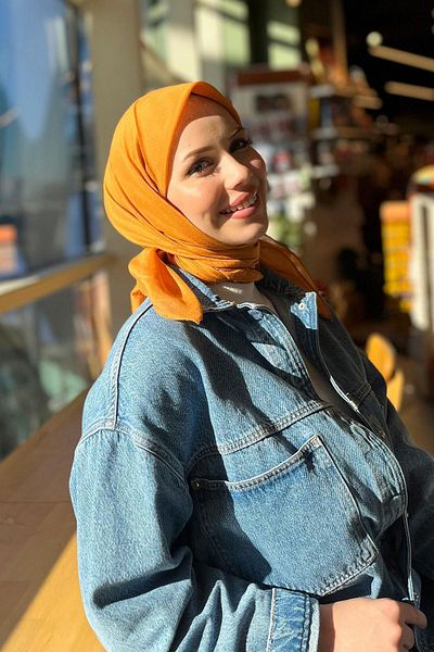 Armine Trend Natural Modal Scarf - BFSATNE-593 - Πορτοκαλί