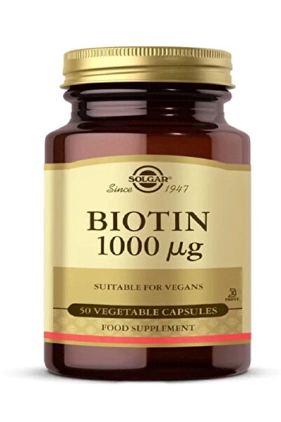 Solgar Biotin 1000 Mcg 50 Bitkisel Kapsül