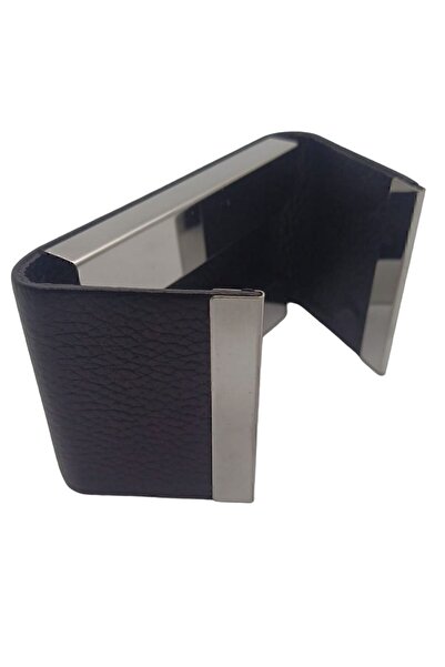 Eminsa Γνήσιο δέρμα Ανδρική Γυναικεία Θήκη Κάρτας με Κάλυμμα Μαγνήτη