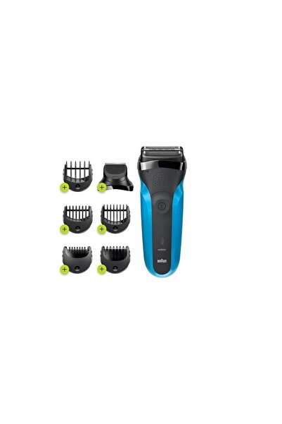 Braun 3 Series Blue 6 Başlıklı 3ü 1 Arada Sakal Kesme Ve Şekillendirme Makinesi. Islak Kuru