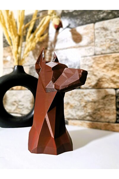 HobiHub Dekoratif Doberman Büstü Biblo 15 Cm