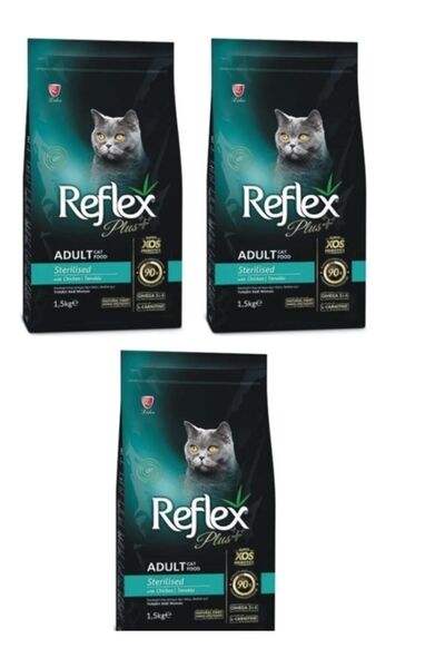 Reflex Tavuklu Kısır Kedi Maması 1,5* 3 Ad