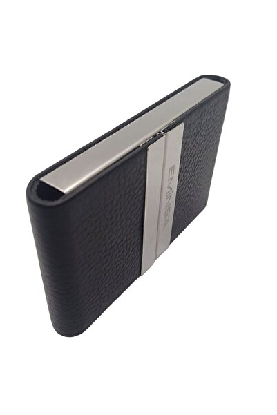 Eminsa Γνήσιο δέρμα Ανδρική Γυναικεία Θήκη Κάρτας με Κάλυμμα Μαγνήτη