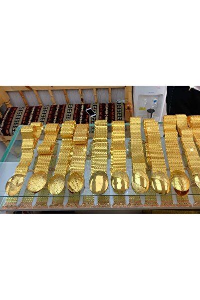 Genel Markalar Altın Kaplama Demo Yöresel Bijuteri Hasır Kemer