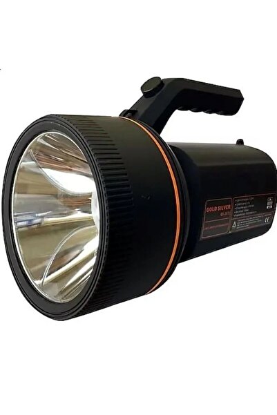 GoldSilver Gold Silver Şarj Edilebilir Ve Taşınabilir Fener 2670 El Feneri Su Geçirmez 30 Waat