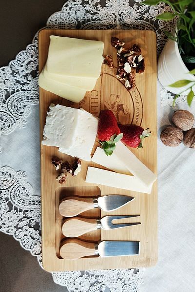 BALSA Bamboo Cheese Service Presentation Set