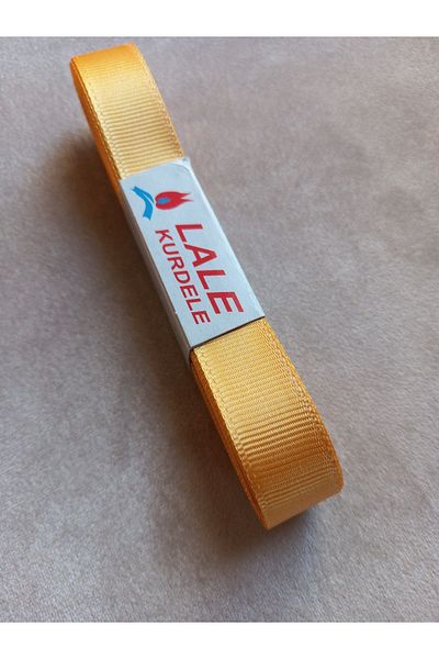 yörük tuhafiye Yellow Grosgrain Ribbon - 2 cm 10 Meters Grosgrain Ribbon