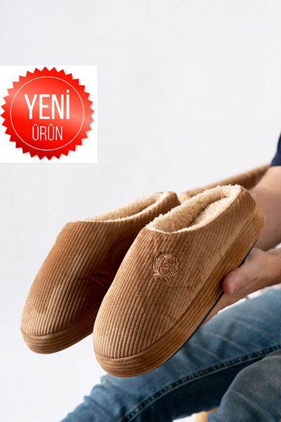 STOCON شبشب منزلي للرجال والنساء للموسم الجديد - نعل فروي قابل للغسل