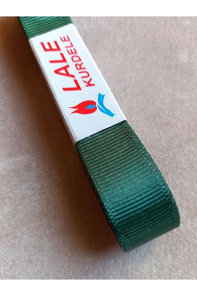 yörük tuhafiye شريط Grosgrain أخضر زمردي 2 سم 10 متر - شريط Grosgrain