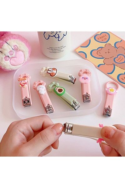 Keyfi Sepet Colorful Kawaii Baby and Kids Nail Clipper - 1 Piece