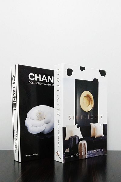 ndukkan Black Rose Simplecity Themed 2-Piece Decorative Book Box Set