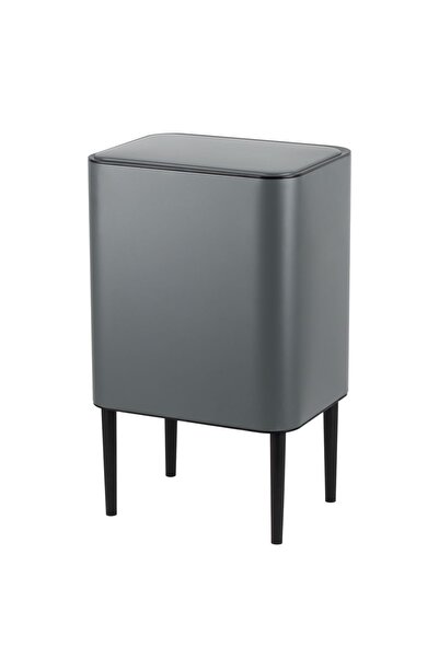 VİP AHMET Nova Touch Trash Can with Compartment, 28Lt, 5 Lt Trash Can Gift Vp-516