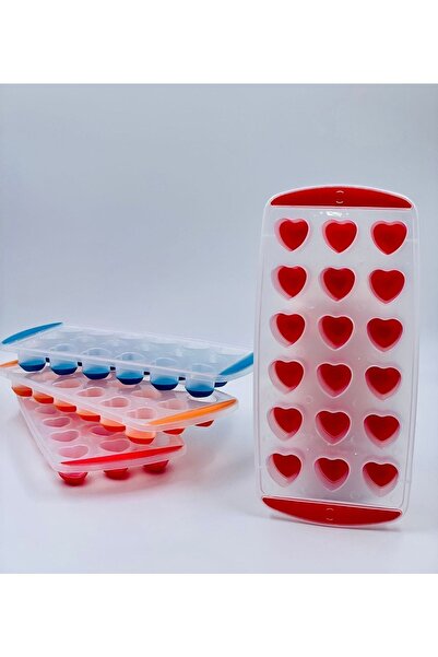 Genel Markalar Buz Kalıbı Slikon Kalpli Buz Çilolata Kalıbı Dekoratif