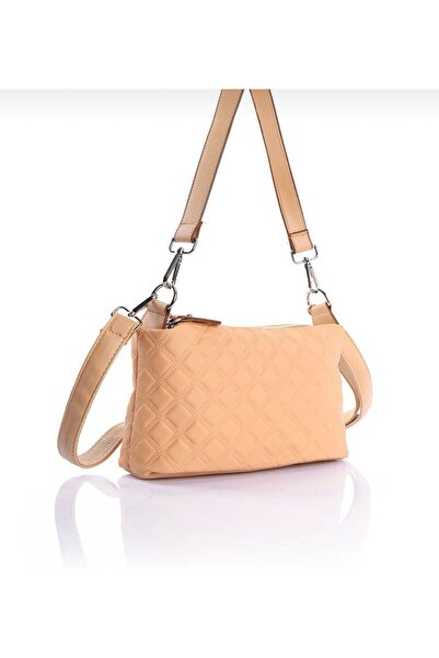 Jacquline Kadın Yeni Sezon Vegan Deri Ayarlanabilir  Kapitone Askılı Çapraz A...