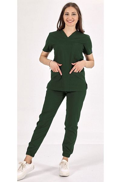 Uçak Medikal Set uniformă Hunter Green Jogger