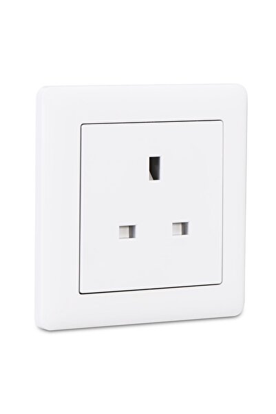 MAKEL Ingiliz Tipi Priz Beyaz