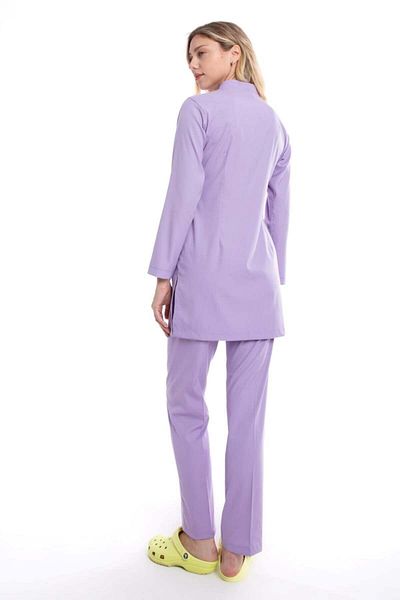 Uçak Medikal Hijab Liliac Karya - Set Single Top