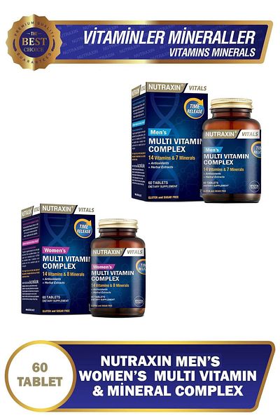 Nutraxin Nutraxin Women's and Men's Multivitamin Complex