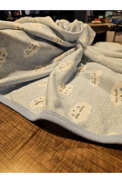 Peki 14742 Model Baby Cloud 80X80 Cotton Swaddle - Add 5 Pay 4 Newborn, Double Layer Blanket, Multi-Purpose Blanket